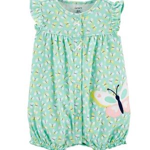 Baby Girl Carter's Butterfly Snap-Up
Romper 6M
